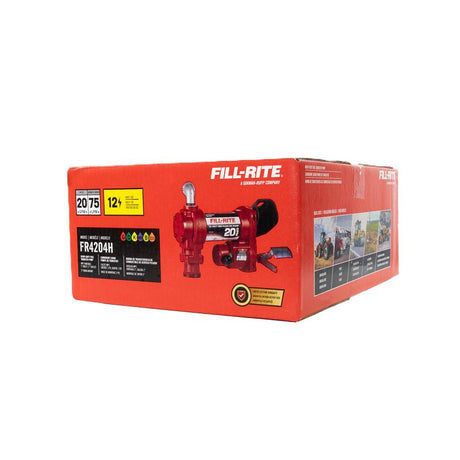 Fill-Rite FR4200 FR4204H DC High-Flow Pump, Motor: 1/4 hp, 34 in L Suction Tube, 1 in Outlet, 20 gpm, Iron