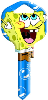 Hy-Ko 15005KW1-SB2 Key Blank, Spongebob, For: Kwikset KW1, Titan KW10 Keyways, KW1-SB2 Key Number, Pack of 5