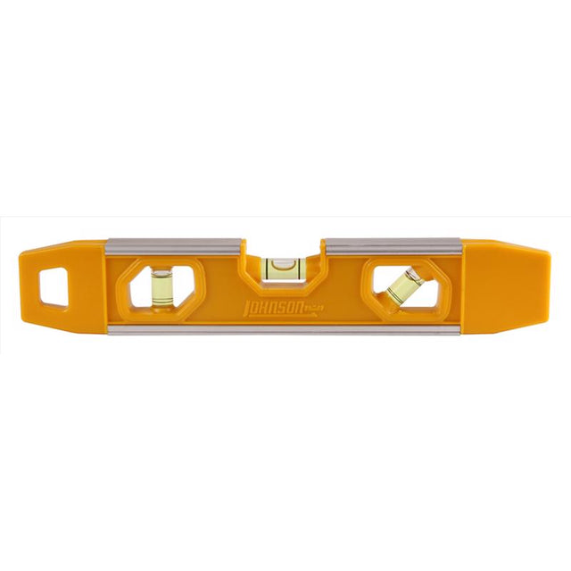 Johnson 9 in. Aluminum Magnetic Torpedo Level 3 vial
