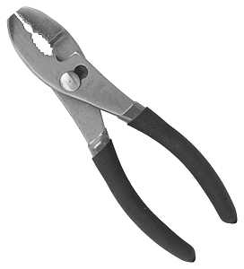 Vulcan PC916-21 Slip Joint Plier, 6 in OAL, 1 in Jaw Opening, Black/Blue Handle, Non-Slip Handle, 1 in W Jaw