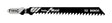 Bosch 4 in. Carbon Steel T-Shank Jig Saw Blade 8 TPI 5 pk