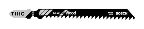 Bosch 4 in. Carbon Steel T-Shank Jig Saw Blade 8 TPI 5 pk