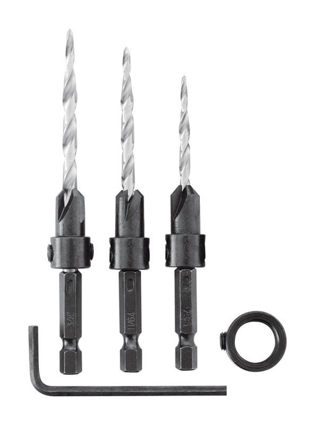 Irwin #6, #8 and #10 X 6 in. L Countersink Set 4 pc