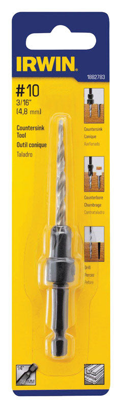 Irwin 3/16 in. D X 4.25 in. L High Speed Steel Countersink 1 pc