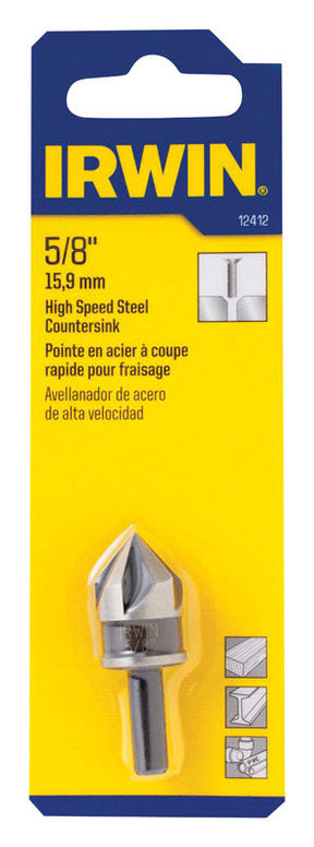 Irwin 5/8 in. D X 1-23/32 in. L High Speed Steel Countersink 1 pc