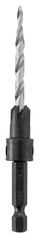 Irwin 3/8 in. X 11/64 in. D X 4 in. L High Speed Steel Wood Countersink 1 pc