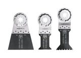 Fein StarlockPlus 1-3/8 1-3/4 2-9/16 in. X 3.8 in. L Bi-Metal E-Cut Saw Blade Set 3 pk