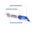 Lenox METALWOLF 6 in. Bi-Metal WAVE EDGE Reciprocating Saw Blade 14 TPI 1 blade, Pack of 50