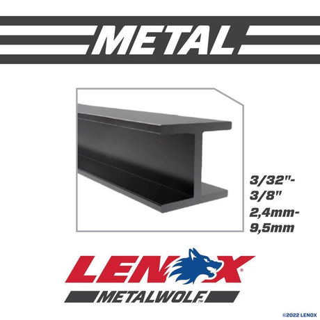 Lenox METALWOLF 6 in. Bi-Metal WAVE EDGE Reciprocating Saw Blade 14 TPI 1 blade, Pack of 50