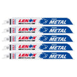 Lenox METALWOLF 9 in. Bi-Metal WAVE EDGE Reciprocating Saw Blade 14 TPI 5 pk