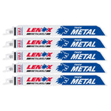 Lenox METALWOLF 9 in. Bi-Metal WAVE EDGE Reciprocating Saw Blade 14 TPI 5 pk