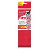 Diablo 21 in. L X 3 in. W Premium Zirconium Blend Sanding Belt 36 Grit Ultra Coarse 2 pk