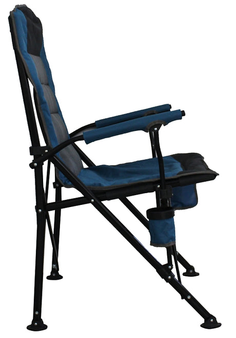 Seasonal Trends DPF01021-OR Deluxe Folding Camping Chair, 70 cm W, 68 cm D, 113.5 cm H, 300 lb, Oxford Fabric Seat