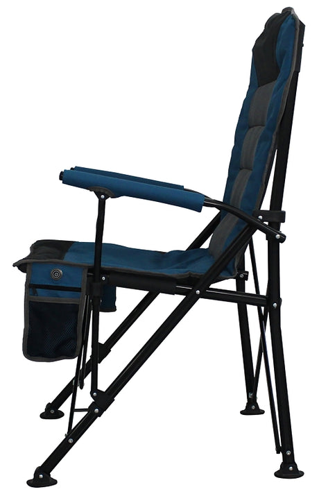 Seasonal Trends DPF01021-OR Deluxe Folding Camping Chair, 70 cm W, 68 cm D, 113.5 cm H, 300 lb, Oxford Fabric Seat