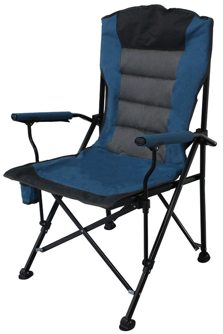 Seasonal Trends DPF01021-OR Deluxe Folding Camping Chair, 70 cm W, 68 cm D, 113.5 cm H, 300 lb, Oxford Fabric Seat