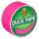 Duck 1265016 Duct Tape, Neon Pink, 8 mil Thick, 15 yd L, 1.88 in W