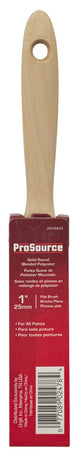 ProSource OR 11601 0100 Paint Brush, 1 in W, Flat Cut Brush, Polyester Bristle