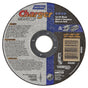 Norton BlueFire 66252843208 Cut-Off Wheel, 4-1/2 in Dia, 0.045 in Thick, 7/8 in Arbor, 36 Grit, Coarse