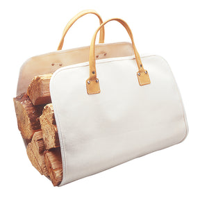 CLC White Canvas Log Carrier