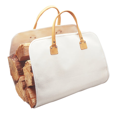 CLC White Canvas Log Carrier