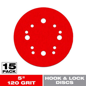 Diablo 5 in. Ceramic Blend Hook and Lock Sanding Disc 120 Grit Medium 15 pk