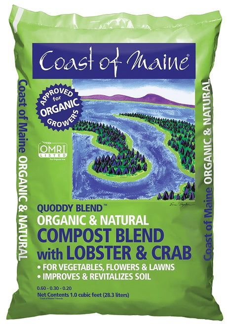 Coast of Maine 1CBLC Quoddy Blend Lobster Compost, 1 cu-ft, 6.5 pH