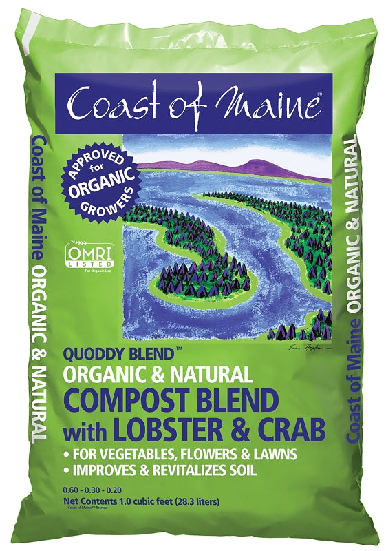 Coast of Maine 1CBLC Quoddy Blend Lobster Compost, 1 cu-ft, 6.5 pH