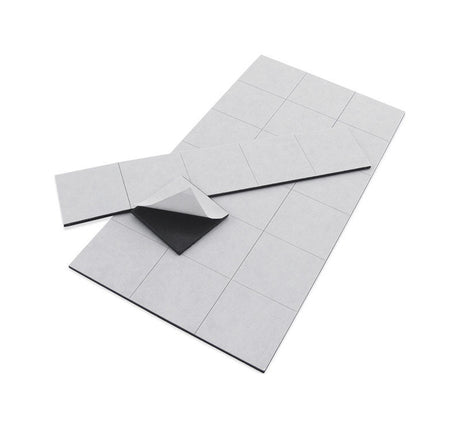 Magnet Source 1 in. L X 1 in. W Black Magnetic Square w/Adhesive 24 pc