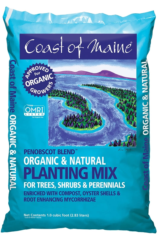Coast of Maine 1CBPCPM1CF Penobscot Blend Compost and Peat, 1 cu-ft Bag, 6.5 pH