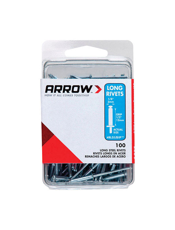 Supreme Rivets Arrow 1/8 in. D X 1/2 in. Steel Rivets Silver 100 pk – Mrosupreme.com
