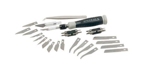 SpeedHex Micro Screwdriver & Precision Knife Set, Pack of 9