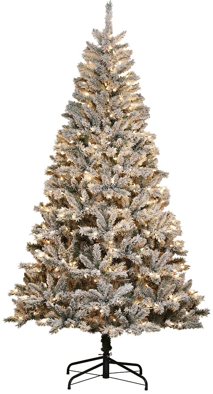 Puleo Asia Limited 253-FKS-75F5LW5 Christmas Tree, 7-1/2 ft H, Electric, LED Bulb, Warm White Light