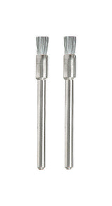 Dremel 443-02 Brush, 1/8 in Dia, 1/8 in Arbor/Shank, Carbon Steel Bristle