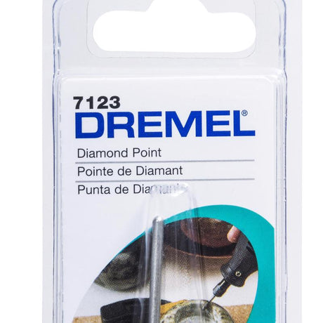 Dremel 7123 Rotary Tool Bit, 3/16 in Dia, 1-1/2 in L, 1/8 in Dia Shank