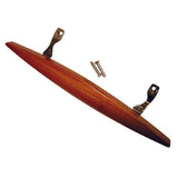 Barton Kramer 0.75 in. L Chrome Brown Wood Patio Door Handle Set