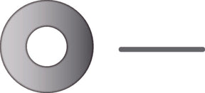 Flat Washer, 9/16, .062" Thick, OD 1"