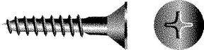 Phillips Wood Screw - Flat Head, #14 x 1-1/2"