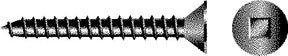 Square Tapping Screw - Flat Head,#10 x 3/4"