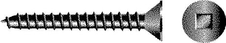 Square Tapping Screw - Flat Head,#14 x 2"