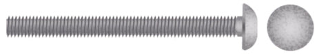 Carriage Bolt, 3/8-16 x 4"