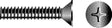 Phillips Machine Screw - Flat Head, 3/8-16 x 1"