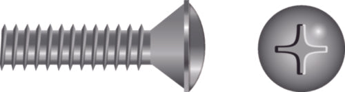 Phillips Machine Screw - Oval Head, 5/16-18 x 3/4"