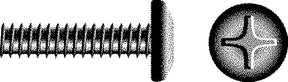 Phillips Machine Screw - Pan Head. 3/8-16 x 3/4"