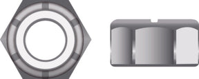 Seachoice Stainless Steel Nylon Insert Locknut, 5/16-18"