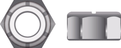 Seachoice Stainless Steel Nylon Insert Locknut, 5/16-18"