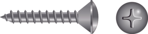 Seachoice Stainless Steel Phillips Machine Screw - Oval Head