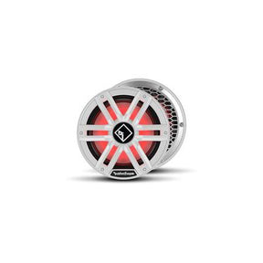 Rockford Fosgate M2D412S DVC 2? Color Optix Sealed Enclosure Marine Subwoofer, 12" w/ White &amp; Stainless Grills