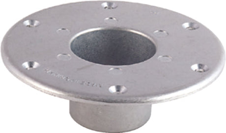 Round Flush Mount Base Only, Chrome