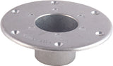 Round Flush Mount Base Only, Chrome