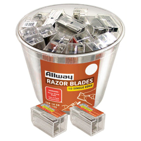 Allway Steel Single Edge Razor Blade 1-9/16 in. L 1 pk, Pack of 50